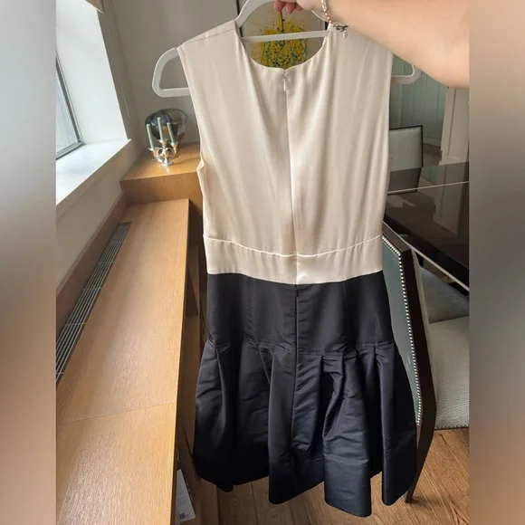 Oscar de la Renta Puffy Black White Dress - Picture 2 of 7